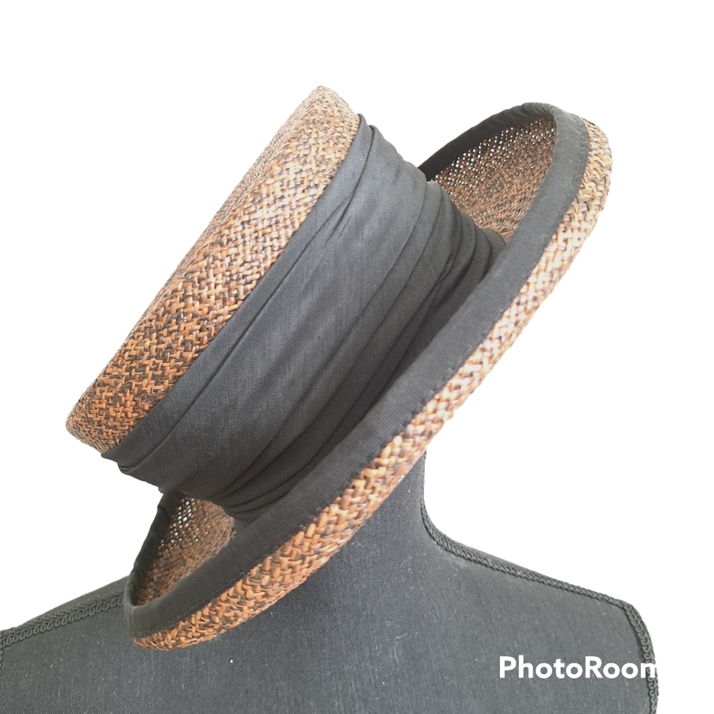 Jarek's Hats, Panama brim hat, mens womens ladies, brown black, Made in England